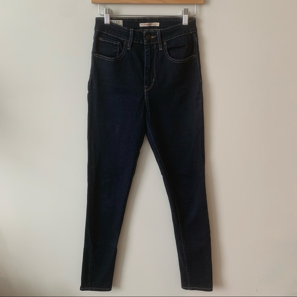LEVIS 721 high rise skinny jean, dark wash